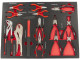 HBM 14 Delige Tangenset met Hamer in Carbon Foam inlay voor Gereedschapswagen
