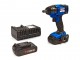HBM Professionele 18 Volt 2,0AH Koolborstelloze Accu Slagmoersleutel 250 Nm. Met 2 Li-Ion Accu's