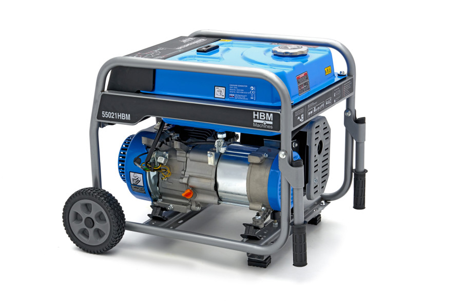 HBM generator met 200 cc OHV-Benzinemotor, 230V/12V