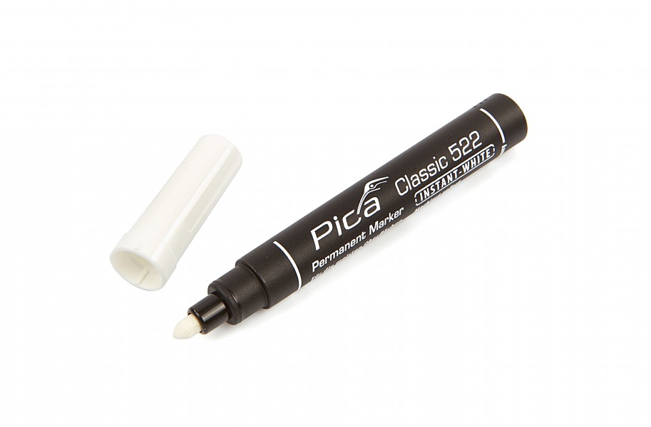 Pica 522/52 Perm Marker 1-4 mm ronde punt Wit
