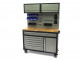 HBM 136 Cm. Professionele Verrijdbare Werkbank Met Kastenwand en Accessoires