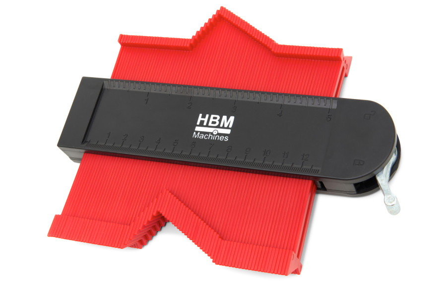 HBM 100 x 21 mm Profi-Magnetprofilschablone mit Schloss