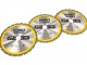 DeWALT DT1962-QZ 3 Delige Cirkelzaagbladen Set 216x30mm 2x24Tands 1x40Tands