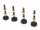 HBM 4 Delige Set Stelvoeten, Trillingsdempers M10 Draad – 100 Kg. Per stuk