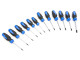 HBM - Jeu de 12 tournevis Torx professionnels dans une mallette de rangement solide.