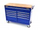 HBM verrijdbare gereedschapswagen werkbank met houten blad 117 cm