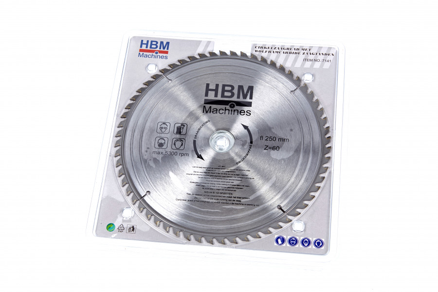 identificatie Reusachtig Schijn HBM HM Cirkelzaagbladen 250mm voor Hout | HBM Machines
