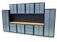 HBM premium modulair werkplaatssysteem, 16-delig, grijs