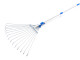 HBM Telescopische Bladhark / Gazonhark 74-155 cm met 15 Tanden