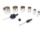 HBM - Jeu de 11 pièces pour scie cloche diamantée professionnelle