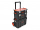 Tactix 3 Delige Modulaire Verrijdbare Trolley Gereedschapskofferset