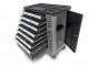 HBM 245 Delige Inch (Engelse) Maten Premium Gevulde Gereedschapswagen Met Deur en Carbon Inlays
