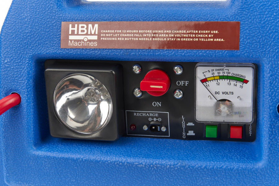 HBM Auto Startbooster, Jumpstarter Accu Booster, 230 V, 12 V, 18