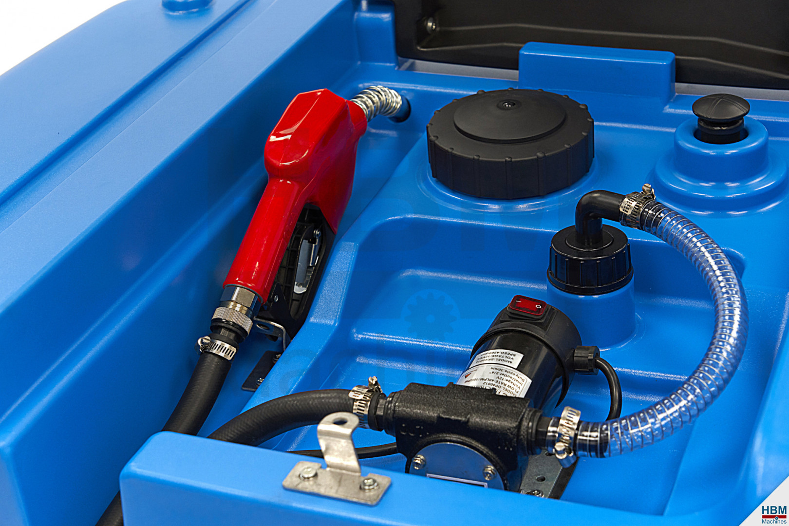 Réservoir de stockage mobile HBM Professional 75 litres avec pompe manuelle  pour essence, diesel et huiles 