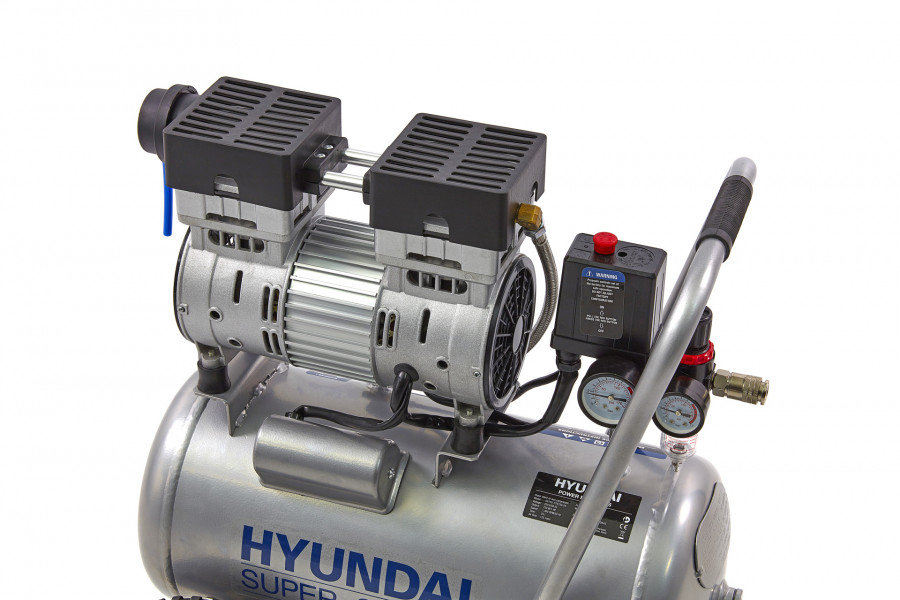 Compresseur d'air 100 l Hyundai 65704 3 moteurs super silencieux dès € 570.3