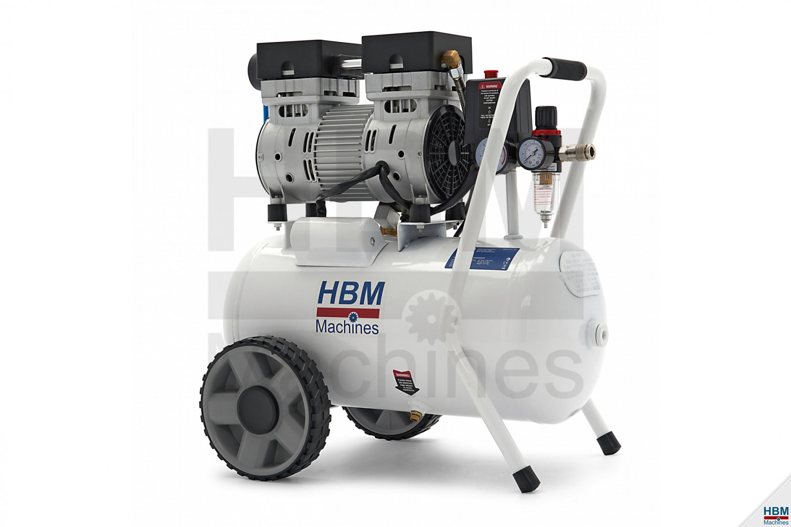 24 Liter 1 PK Professionele Noise Compressor | HBM