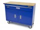HBM verrijdbare gereedschapswagen / werkbank 117 cm blauw
