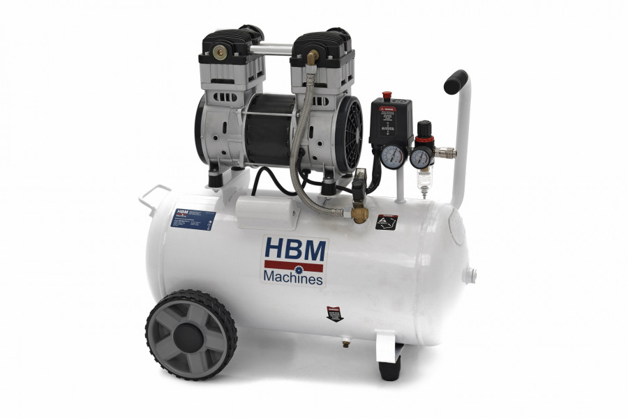 HBM 50 Liter 2 PS professioneller geräuscharmer Kompressor