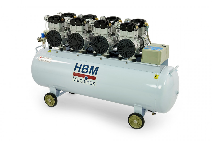 Vlek bloem Opname HBM 8 PK - 200 Liter Professionele Low Noise Compressor | HBM Machines