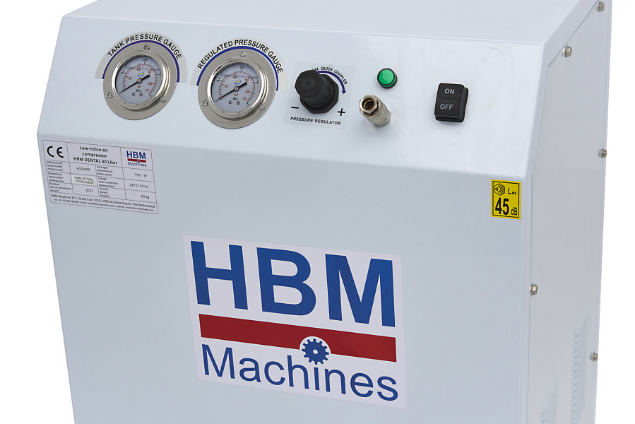 HBM Compresseur Michelin 2 CV Professionnel 50 Litres 8 Bar - 240 Litres  Par Minute