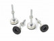 HBM 4 Delige Set Stelvoeten, Trillingsdempers M12 Draad - 125 Kg. Per stuk