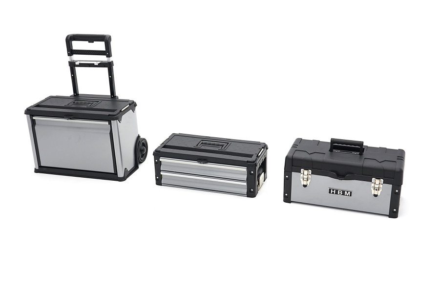 Boîte À Outils Boîte à outils Petite boîte de rangement en métal avec  plateaux de pliage à 3 couches Portable Réparation Matériel Electricien
