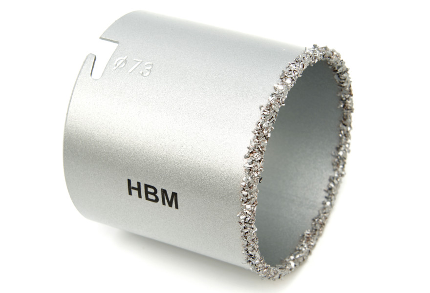 HBM 18 Lieferbar Universelle, verstellbare HSS-Lochsäge von 40 bis 300 mm.  Mit Staubschutzkappe.