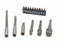 HBM 16 Delige Hex Verlengstukken, Adapter en Bitset