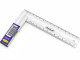 HBM 150 mm. Aluminium Blokhaak, Winkelhaak met Waterpas