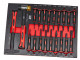 HBM 20 Delige Hamer en Doorslagenset in Carbon Foam inlay voor Gereedschapswagen