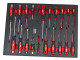 HBM 23 Delige Schroevendraaierset in Carbon Foam inlay voor Gereedschapswagen