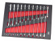 HBM 22 Delige Ring Ratel Steeksleutelset in Carbon Foam inlay voor Gereedschapswagen