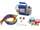HBM Vacuümpomp 1 Traps met 2 Voudige Manometerset 60 Liter Per Minuut
