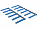 HBM 6 Laags Planken Opbergbeugels, opbergrek