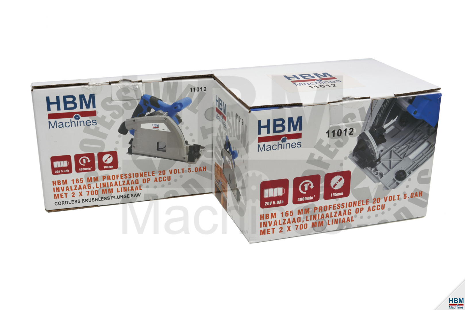 HBM Scie plongeante sans fil scie à ruban 165 mm 20 volts 5,0 Ah, Power20.5