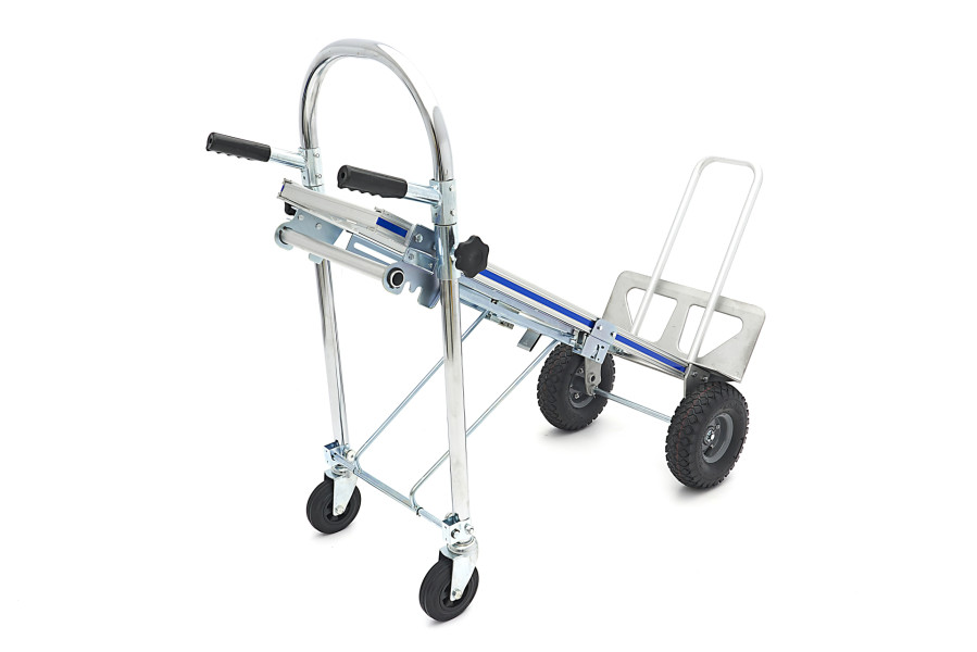 HBM 3 en 1 : chariot pliable en aluminium, chariot de transport et chariot  à roulettes.