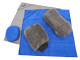HBM Set de nettoyage automobile 5 pièces - Set de polissage pour voiture