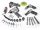 HBM Jeu d'outils pneumatiques de 42 pièces
