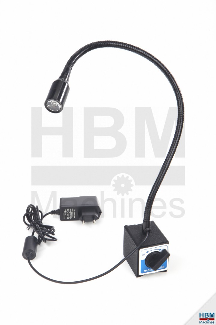 HBM Magnetfuß mit 230 Volt LED-Beleuchtung