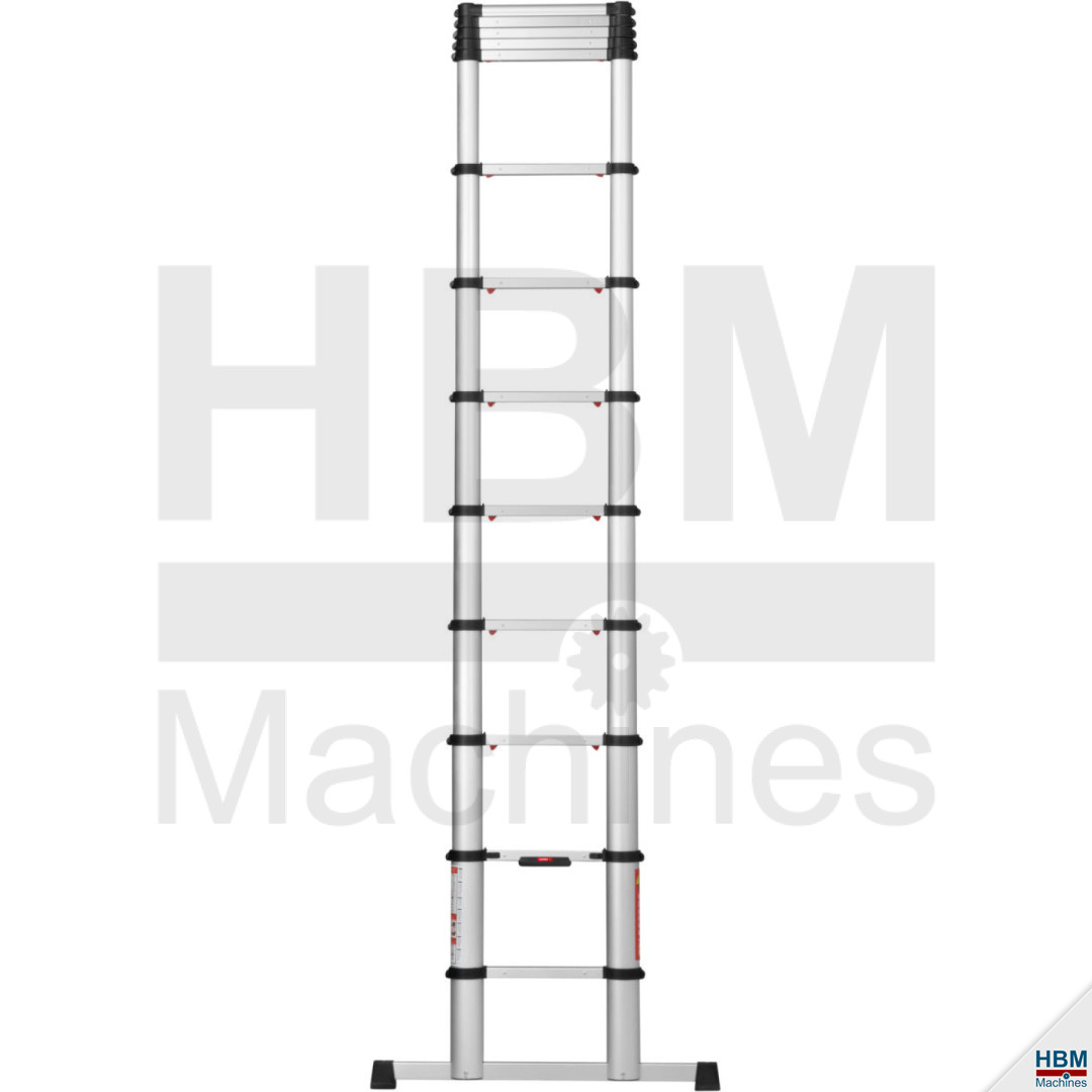 Échelle télescopique Telesteps Eco Line 3,8 m avec barre stabilisatric -  Ladder-Steiger