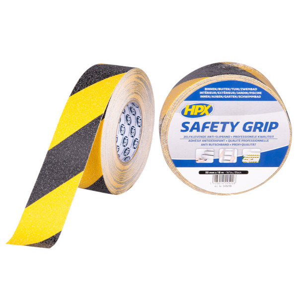 Ruban adhésif Safety Grip noir 50 mm x 18 m HPX
