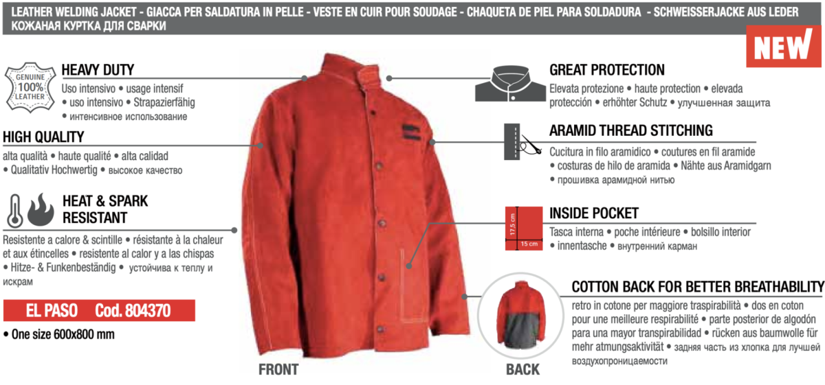 Veste soudeur cuir - Veste soudure de haute qualité au meilleur prix